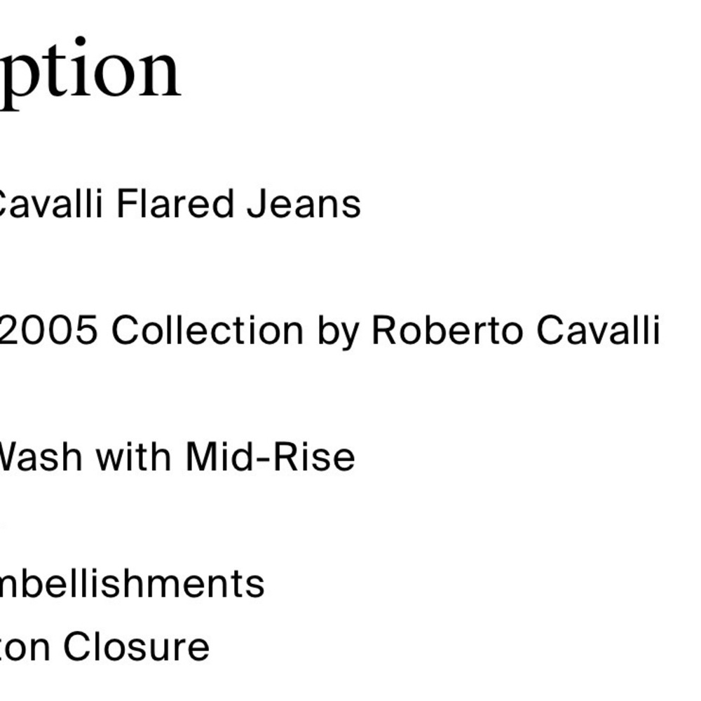 Roberto Cavalli Vintage Jean - Picture 9 of 10